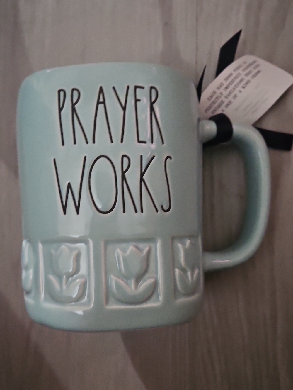 Prayer Works Ceramic Mug - Light Blue